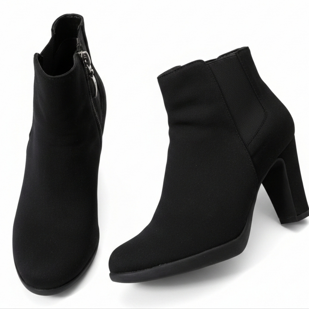 Lauren Blackwell Black Ankle Boots - Size 6 - Like New